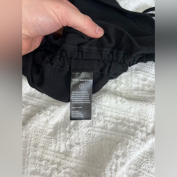 Good American Ruched Tank Mini Dress in Black, size 3 NWT! Love Island Themed - Picture 10 of 12